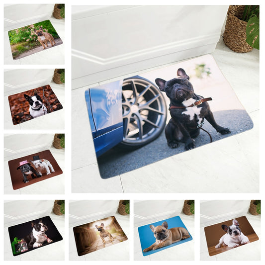 MINI French Bulldog Doormat Decor Cute Pet Dog Animal Floor Door Mat