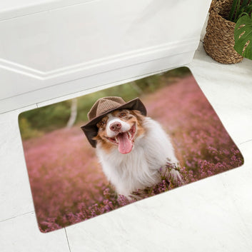 Pet Dog Animal Flannel Carpet Floor Mat