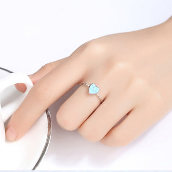 925 Sterling Silver Chic Thin Circle Engagement Gemstone Ring