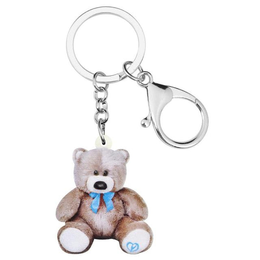 Acrylic Bow-knot Plush Bear Doll Keychains